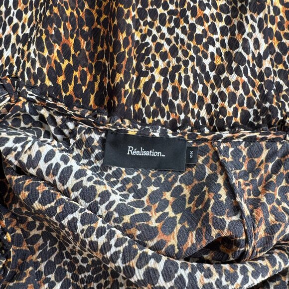 Realisation leopard print silk maxi dress - Picture 3 of 4